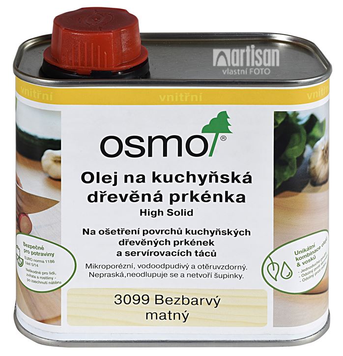 OSMO Olej na kuchynské drevené dosky v objeme 0.5 l